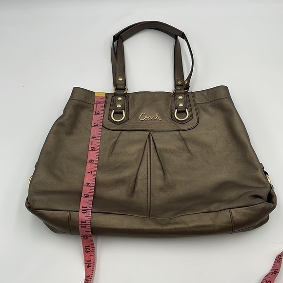 Coach Ashley NoE1261-F15513 Leather Bronze Carryall Shoulder Bag - Picture 3 of 13